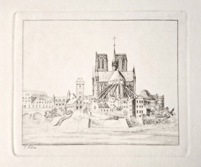 Gravure de Notre-Dame, par Peter Nahon